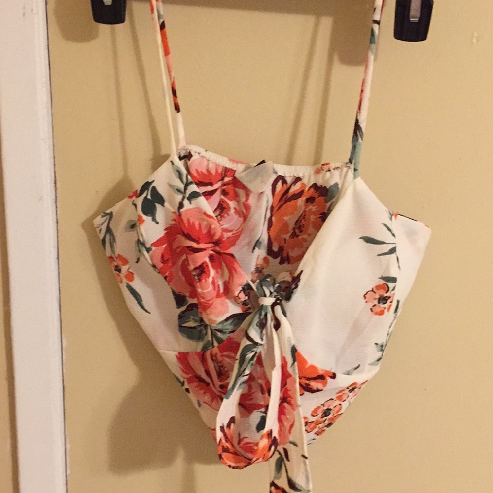 Floral crop top